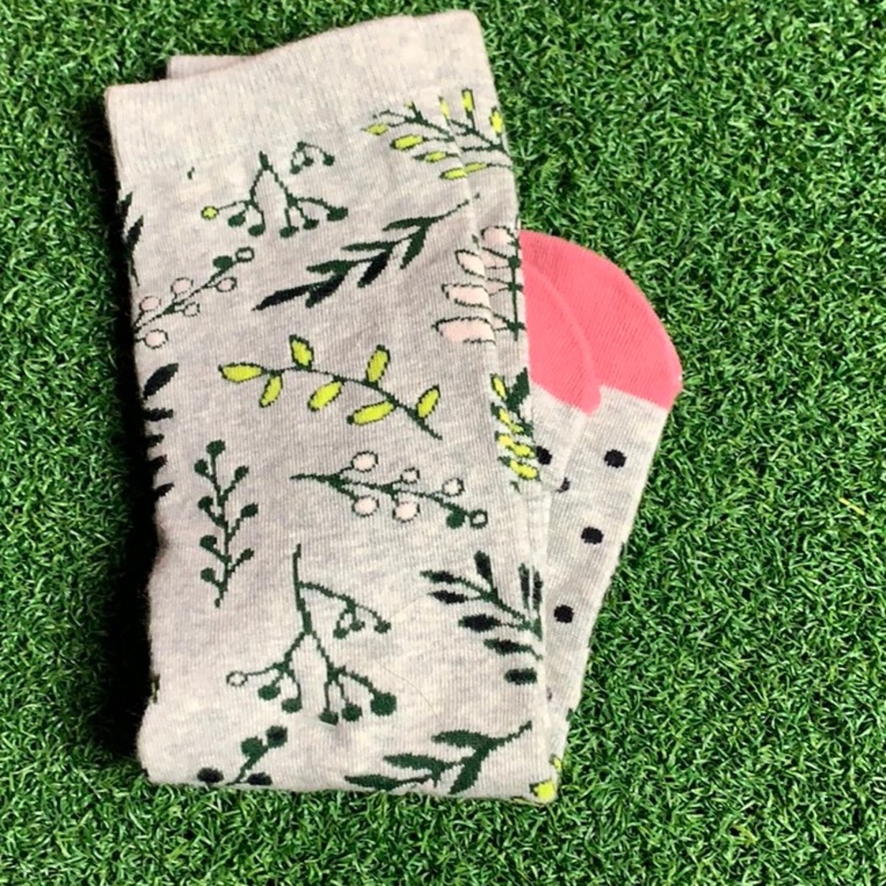 Leaf Plant Crew Socks